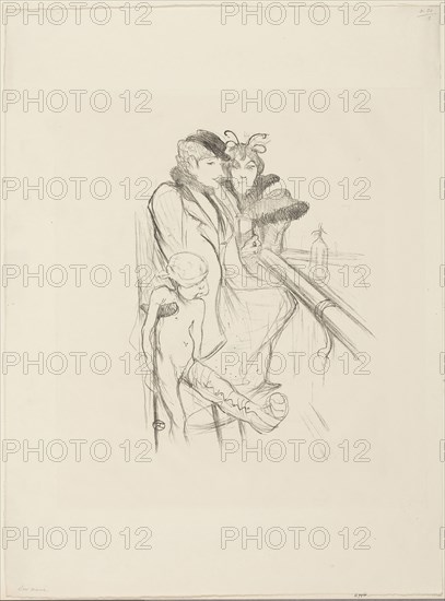 Eros vanné, 1894, published before 1910, Henri de Toulouse-Lautrec, French, 1864-1901, France, Lithograph in black on ivory wove paper, 295 × 220 mm (image), 520 × 385 mm (sheet)