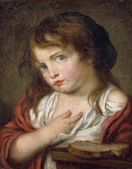 Little Girl Pouting, 1775/1800, Follower of Jean Baptiste Greuze, French, 1725-1805, France, Oil on canvas, 16 1/2 × 13 in. (42 × 33 cm)