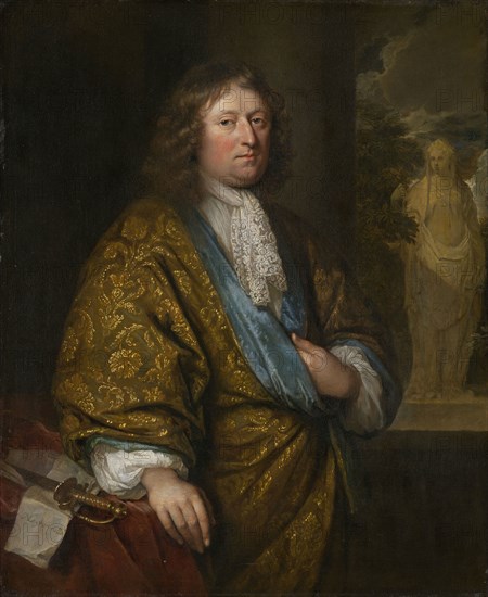 Portrait of a Gentleman, 1680, Caspar Netscher, Dutch, 1639-1684, Holland, Oil on canvas, 18 1/2 x 15 in.