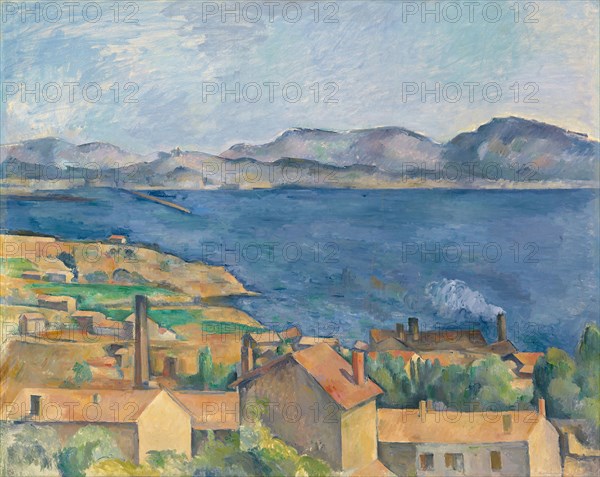 The Bay of Marseille, Seen from L’Estaque, c. 1885, Paul Cézanne, French, 1839-1906, France, Oil on canvas, 31 5/8 × 39 5/8 in. (80.2 × 100.6 cm)