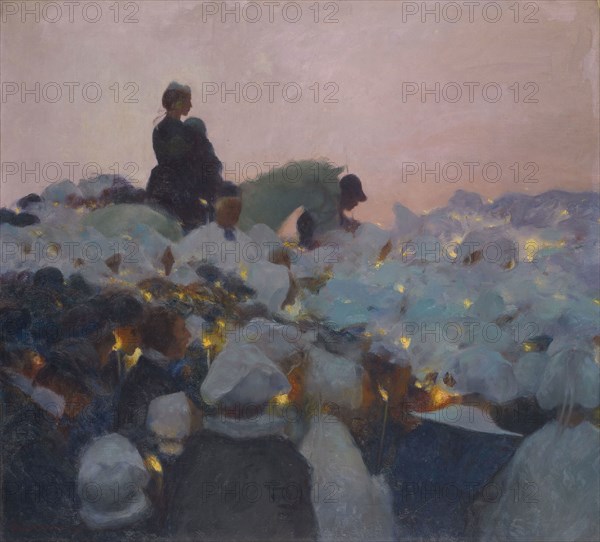 Pardon in Brittany, 1896, Gaston La Touche, French, 1854–1913, France, Oil on canvas, 100.5 × 110.5 cm (39 9/16 × 43 1/2 in.)
