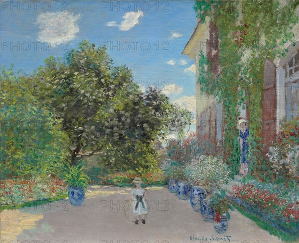 The Artist’s House at Argenteuil, 1873, Claude Monet, French, 1840-1926, France, Oil on canvas, 60.2 × 73.3 cm (23 11/16 × 28 7/8 in.)