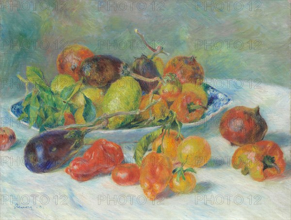 Fruits of the Midi, 1881, Pierre-Auguste Renoir, French, 1841–1919, France, Oil on canvas, 51 × 65 cm (20 1/16 × 25 5/8 in.)