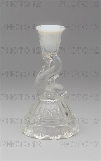 Candlestick, 1850/70, Boston and Sandwich Glass Company, Sandwich, Massachusetts, United States, Glass, H.: 17.2 cm (6 3/4 in.)