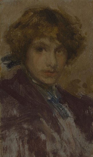 Study of a Girl’s Head and Shoulders, 1896/97, James McNeill Whistler, American, 1834–1903, United States, Oil on panel, 14.8 × 8.9 cm (5 13/16 × 3 1/2 in.), Chocolate-Menier Pavilion, World’s Columbian Exposition, Chicago, Illinois, Perspective View, 1893, Peter Joseph Weber (American, 1863-1923), C. Graham (American), United States, Color lithograph, 41.5 × 55 cm (16 3/8 x 21 11/16 in.)