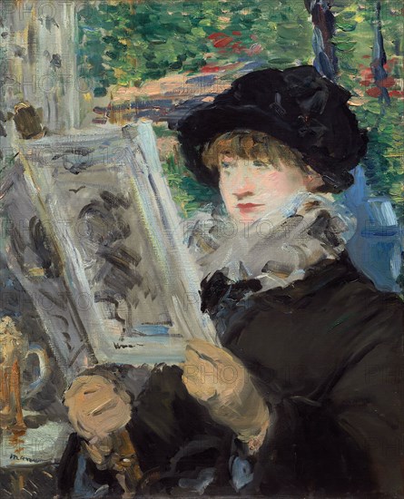 Woman Reading, 1880/81, Édouard Manet, French, 1832-1883, France, Oil on canvas, 61.2 × 50.7 cm (24 1/16 × 19 7/8 in.)