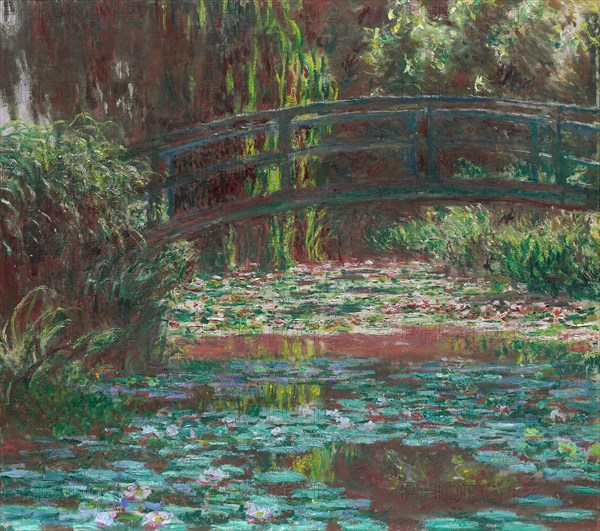 Water Lily Pond, 1900, Claude Monet, French, 1840-1926, France, Oil on canvas, 89.8 × 101 cm (35 3/8 × 39 3/4 in.)