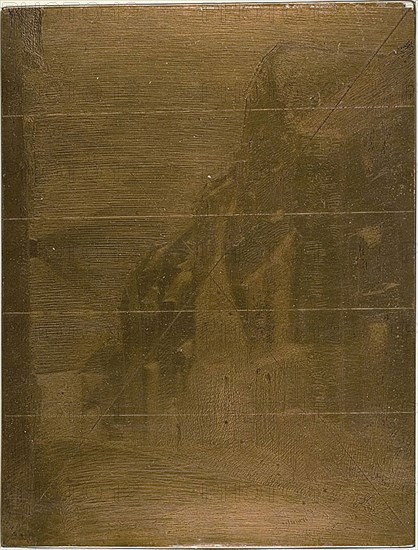 Street at Saverne, 1858, James McNeill Whistler, American, 1834-1903, United States, Cancelled copper etching plate, 210 x 160 mm
