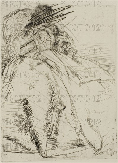 The Open Book, 1861, James McNeill Whistler, American, 1834-1903, United States, Etching and drypoint with foul biting, with drypoint cancellation, in black ink on ivory laid paper, 150 x 113 mm (plate), 379 x 245 mm (sheet, sight, bound)
