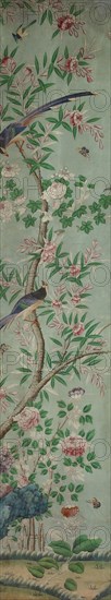 Wall Panel: Birds and Flowers, 1800/25, France, Hand-painted paper, 284.5 × 53.3 cm (112 × 21 in.)