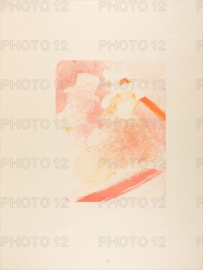 At the Concert, 1896, Henri de Toulouse-Lautrec, French, 1864-1901, France, Color zincograph on cream wove paper, 317 × 247 mm (image), 610 × 458 mm (sheet)