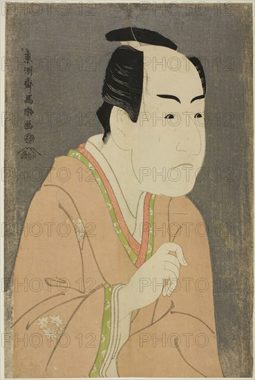 The actor Ichikawa Monnosuke II as Date no Yosaku, 1794, Toshusai Sharaku ??? ??, Japanese, active 1794-95, Japan, Color woodblock print, oban, 38.6 x 25.6 cm