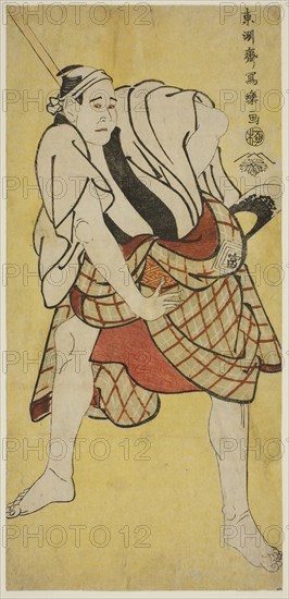 The actor Ichikawa Tomiemon as Inokuma Monbei, 1794, Toshusai Sharaku ??? ??, Japanese, active 1794-95, Japan, Color woodblock print, hosoban, 31.4 x 14.8 cm, The Packer with Two Donkeys, 1660, Karel Dujardin, Dutch, c. 1622-1678, Holland, Etching on cream laid paper, 40 x 175 mm
