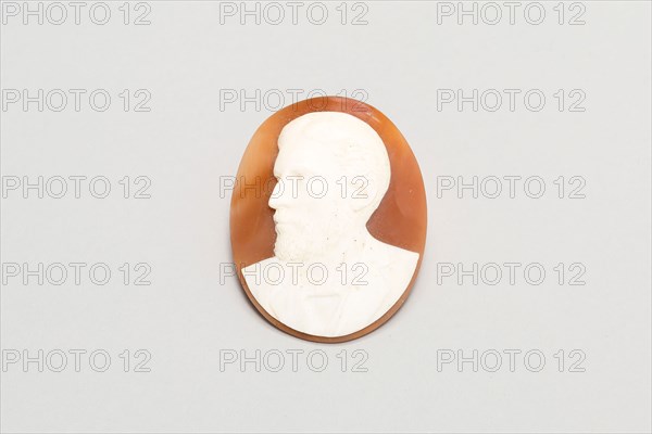 Cameo Portrait of Andrew Jackson, Mid 19th century, Italy, Ivory and hardstone, 4.5 x 3.5 cm (1 3/4 x 1 3/8 in.)