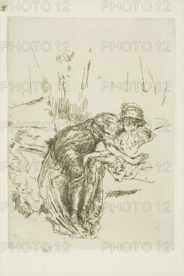 Cameo, No. 2, 1891, James McNeill Whistler, American, 1834-1903, United States, Etching with foul biting in black ink on ivory laid paper, 175 x 127 mm (image, trimmed within plate mark), 180 x 127 mm (sheet)