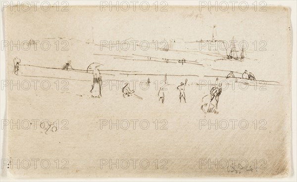 Dieppe, 1885, James McNeill Whistler, American, 1834-1903, United States, Etching and drypoint in black ink on ivory laid paper, 50 x 82 mm (image/sheet, trimmed within platemark), Seymour’s Humorous Sketches, 1888, Alfred Henry Forrester (English, 1804-1872), written by Henry G. Bohn (English, 1796-1884), published by T. Miles and Co. (English, 19th century), England, Book with eighty-six etchings in black on cream wove paper, 257 × 170 × 38 mm, The Miser’s Daughter: A Tale, Vol. I, 1842, George Cruikshank (English, 1792-1878), written by William Harrison Ainsworth (English, 1805-1882), published by Cunningham and Mortimer (English, 19th century), printed by T.C. Savill (English, 19th century), England, Book with seven etchings in black on ivory wove paper, 206 × 128 × 23 mm, The Snow Storm: A Christmas Story, n.d., George Cruikshank (English, 1792-1878), written by Catherine Grace Frances Gore (English, 1799-1861), published by Fisher, Son, & Co. (English, 29th century), England, Boo...