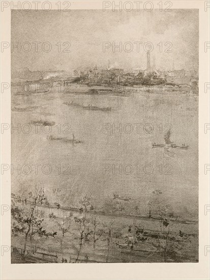 The Thames, 1896, James McNeill Whistler, American, 1834-1903, United States, Lithotint in black, with scraping on stone, on cream wove proofing paper, 264 x 196 mm (image), 371 x 269 mm (sheet), The Liberation of Jerusalem, Volume II (La Gerusalemme Liberata, Tomo Secondo), 1771, Jacques Le Roy (French, born 1739), Jean Jacques Le Veau (French, 1729-1786), Benoît Louis Henriquez (French, 1732-1806), Jean Massard (French, 1740-1822), Patas (French, 1744-1802), Nicolas Ponce (French, 1746-1831), Jean François Rousseau (French, born c. 1740), Antonie-Jean Duclos (French, 1742-1795), Jean Baptiste Blaise Simonet (French, 1742-1813), Charles Louis Lingée (French, 1748-1819), François Denis Née (French, 1732-1817), after Hubert François Gravelot (French, 1699-1773), France, Book with etchings in black on ivory laid paper, 228 × 152 × 32 mm