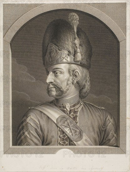 Sapper of the Swiss Guards, 1779, Johann Georg Wille, German, 1715-1808, Germany, Engraving in black on ivory laid paper, 228 x 187 mm (image), 257 x 193 mm (plate), 262 x 198 mm (sheet)