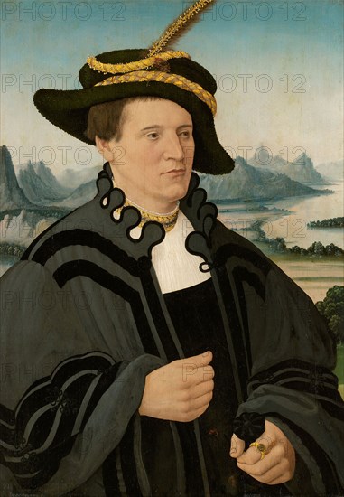 Portrait of Fridrich Rorbach, 1532, Conrad Faber von Creuznach, German, active about 1520–52/53, Germany, Oil on panel, 50.4 × 35.7 cm (19 7/8 × 14 1/16 in.)