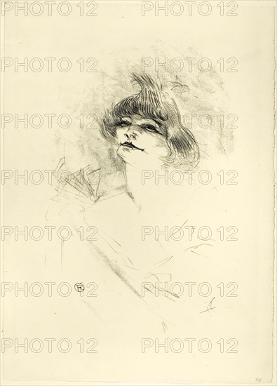 Polaire, 1898, published 1930, Henri de Toulouse-Lautrec, French, 1864-1901, France, Lithograph on cream wove paper, 344 × 228 mm (image), 432 × 311 mm (sheet)