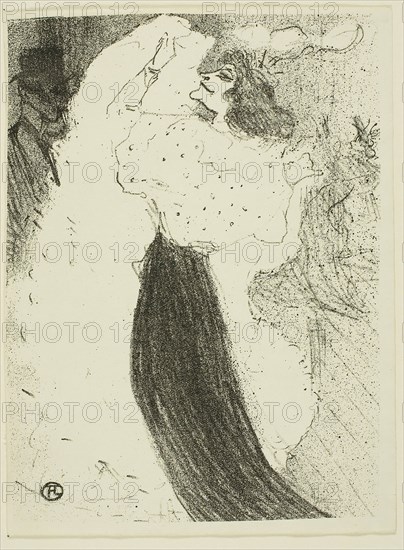 Eccentric Dance, 1894, Henri de Toulouse-Lautrec, French, 1864-1901, France, Lithograph on ivory wove paper, 176 × 129 mm (image), 181 × 135 mm (sheet)