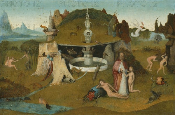 The Garden of Paradise, 1500/20, Workshop of Hieronymus Bosch, Netherlandish, c. 1450-1516, Netherlands, Oil on panel, 27 x 40.6 cm (10 5/8 x 15 15/16 in.)