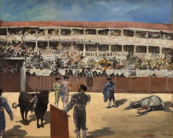 Bullfight, 1865/66, Édouard Manet, French, 1832-1883, France, Oil on canvas, 48 × 60.4 cm (18 7/8 × 23 3/4 in.)