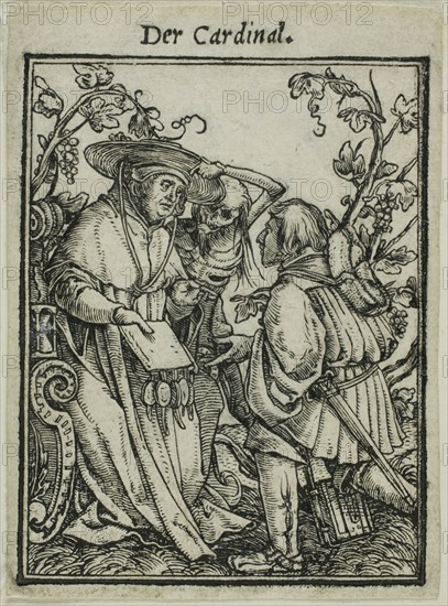 The Cardinal, n.d., Hans Holbein, the younger, German, 1497-1543, Germany, Woodcut on paper, 72 x 53 mm