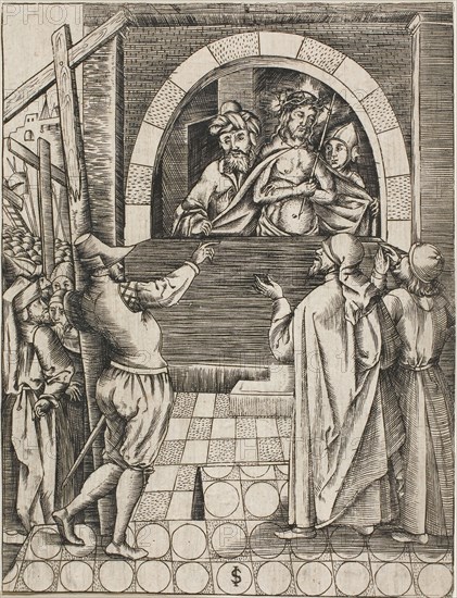 Ecce Homo, n.d., Master IS (German, active c. 1534), after Albrecht Dürer (German, 1471-1528), Germany, Engraving on ivory laid paper, 145 x 110 mm (image/sheet)