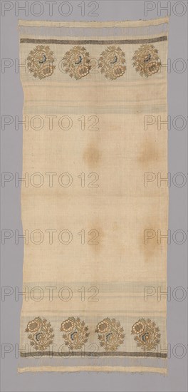 Towel, 19th century, Turkey, Turkey, embroidery, 204.4 x 86.3 cm (80 1/2 x 34 in.)