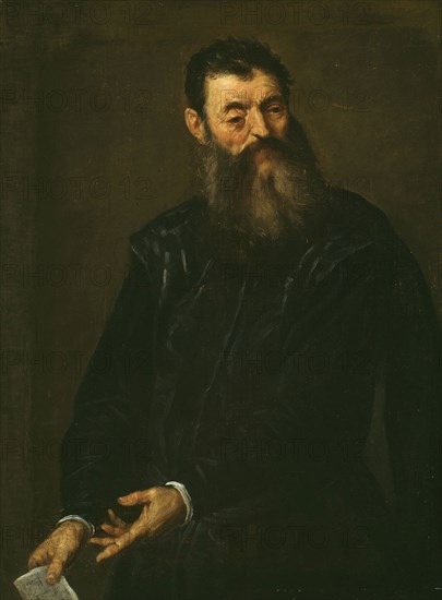 Portrait of a Gentleman, c. 1590, Palma Giovane (Jacopo Palma), Italian, c. 1548-1628, Italy, Oil on canvas, 42 1/2 x 32 in. (108 x 81.3 cm)