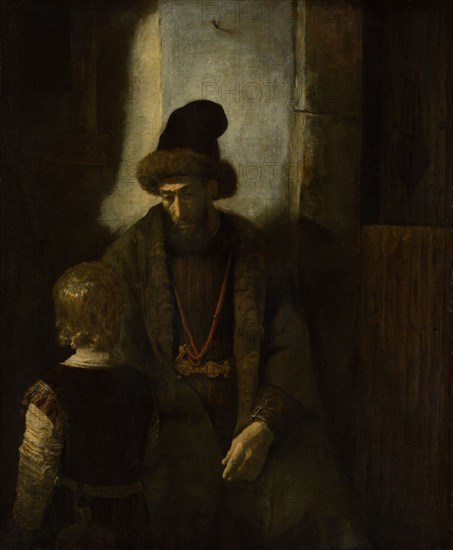 Jacob’s Farewell to Benjamin, 1650/60, Follower of Rembrandt van Rijn, Dutch, 1606-1669, Netherlands, Oil on canvas, 113 x 110.5 cm (52 9/16 x 43 1/2 in.)