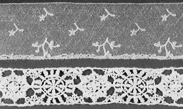 Border, 1810/20, France, Lille or England, Midlands, France, Linen, bobbin straight lace, 6.1 × 354.4 cm (2 3/8 × 139 1/2 in.)