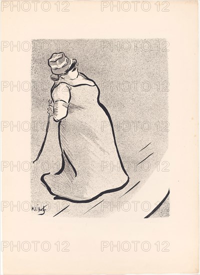 Jeanne Bloch, from Le Café-Concert, 1893, Henri-Gabriel Ibels (French, 1867-1936), printed by Edward Ancourt & Cie (French, 19th-20th century), published by L’Estampe originale (French, 1893-1895), France, Lithograph on cream wove paper, 290 × 224 mm (image), 441 × 317 mm (sheet)