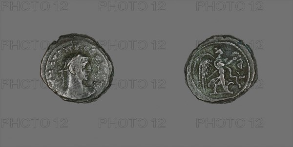 Tetradrachm (Coin) Portraying Emperor Probus, AD 279/280, Roman, Alexandria, Billon, Diam. 2 cm, 8.76 g