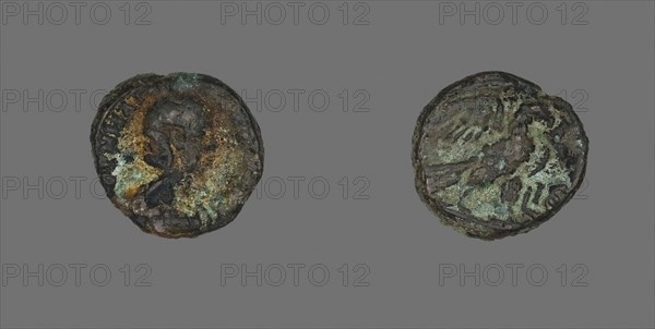Tetradrachm (Coin) Portraying Empress Salonina, AD 254/268, Roman, Alexandria, Billon, Diam. 2.2 cm, 9.61 g