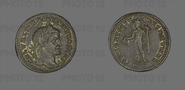 Coin Portraying Emperor Maximinus, AD 305/309, Roman, Ancient Mediterranean, Bronze, Diam. 2.7 cm, 9.45 g