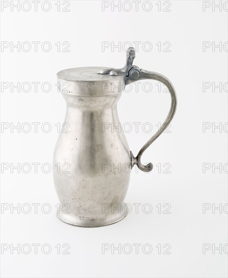 Half Gallon Wine Measure, c. 1780, England, Pewter, 26.7 × 19.1 cm (10 1/2 × 7 1/2 (incl. handle) in.)