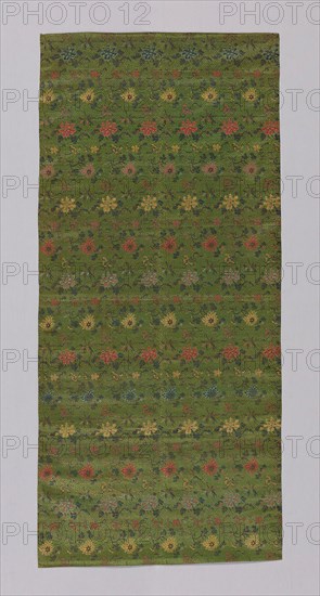 Fragment (Furnishing), 1875/1900, China?, China, satin weave with gold foil on paper strips, 148.9 × 68.2 cm (58 5/8 × 26 7/8 in.)