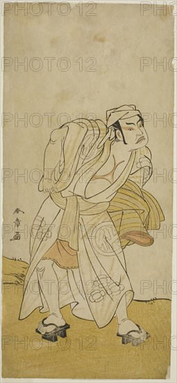 The Actor Nakamura Sukegoro II in an Unidentified Role, c. 1779, Katsukawa Shunsho ?? ??, Japanese, 1726-1792, Japan, Color woodblock print, hosoban, 33 x 15 cm (13 x 5 7/8 in.)