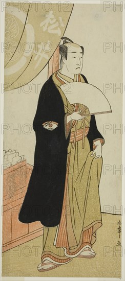 The Actor Onoe Matsusuke I in an Unidentified Role, early 1780s, Katsukawa Shunsho ?? ??, Japanese, 1726-1792, Japan, Color woodblock print, hosoban, 31 x 13.3 cm (12 3/16 x 5 1/4 in.)