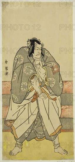 The Actor Ichikawa Danjuro V as Akushichibyoe Kagekiyo (?), c. 1783/84, Katsukawa Shunjo, Japanese, died 1787, Japan, Color woodblock print, hosoban, left sheet of triptych (?), 30.8 x 13.9 cm (12 1/8 x 5 1/2 in.)