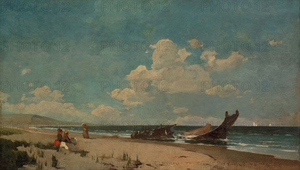 Nantasket Beach, 1876, Emil Carlsen, American, born Denmark, 1853–1932, United States, Oil on canvas, 38.7 × 66.8 cm (15 1/4 × 26 5/16 in.)