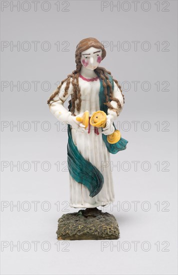 Woman Holding a Chalice, 1700/50, Nevers, France, Glass, lampwork (verre de Nevers), metal armature, H. 7 cm (2 3/4 in.)