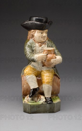 Toby Jug, 1780/90, England, Staffordshire, Staffordshire, Lead-glazed earthenware, H. 25.4 cm (10 in.)