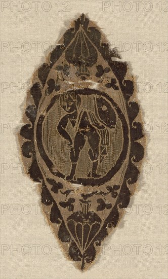 Motif, Roman period (30 B.C.– 641 A.D.), 4th/5th century, Coptic, Egypt, Egypt, Linen and wool, tapestry weave, 14.5 × 8 cm (5 11/16 × 3 3/16 in.)