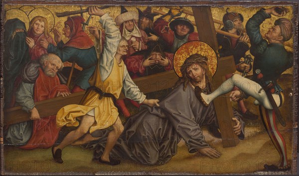 Christ Carrying the Cross, 1500/15, Hans Maler, attributed to, German, c. 1480–1526/29, Germany, Oil on panel, 13 5/16 x 22 5/8 in. (33.8 x 57.5 cm)
