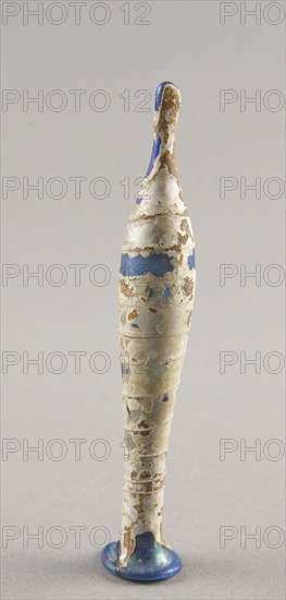 Bottle, 1st/2nd century AD, Ancient Mediterranean, Mediterranean Region, Glass, blown technique, 11.4 × 2.2 × 2.2 cm (4 1/2 × 7/8 × 7/8 in.)