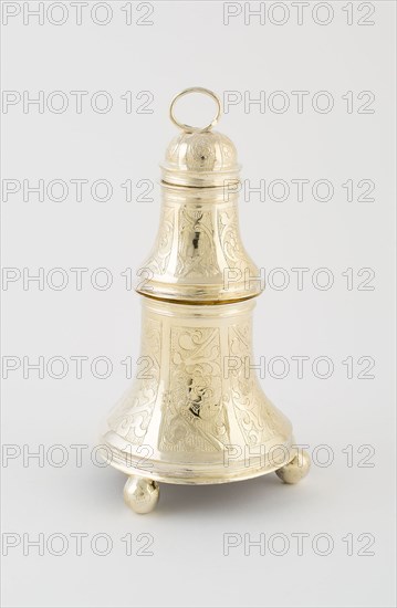 Bell Salt, 1601/02, London, England, London, Silver gilt, H. 18.4 cm (7 1/4 in.)