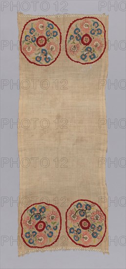 Sash (?), 18th century, Turkey, Turkey, Embroidered, 125 x 48.5 cm (49 1/4 x 19 1/8 in.)